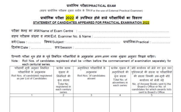 CBSE Term 2 Practical Exam Proforma 2022 - A Comprehensive Guide