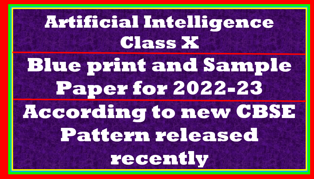 sample paper term 1 AI Class 10